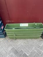 Bloembakken met waterreservoir - 80cm/100cm, Tuin en Terras, Bloembakken en Plantenbakken, Kunststof, Gebruikt, Minder dan 30 cm