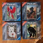 4 Flokati puzzels 1000stukjes, Ophalen of Verzenden, Zo goed als nieuw