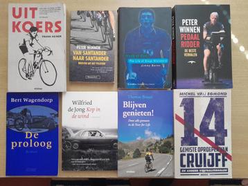 acht boeken over wielrenners en voetbal beschikbaar voor biedingen