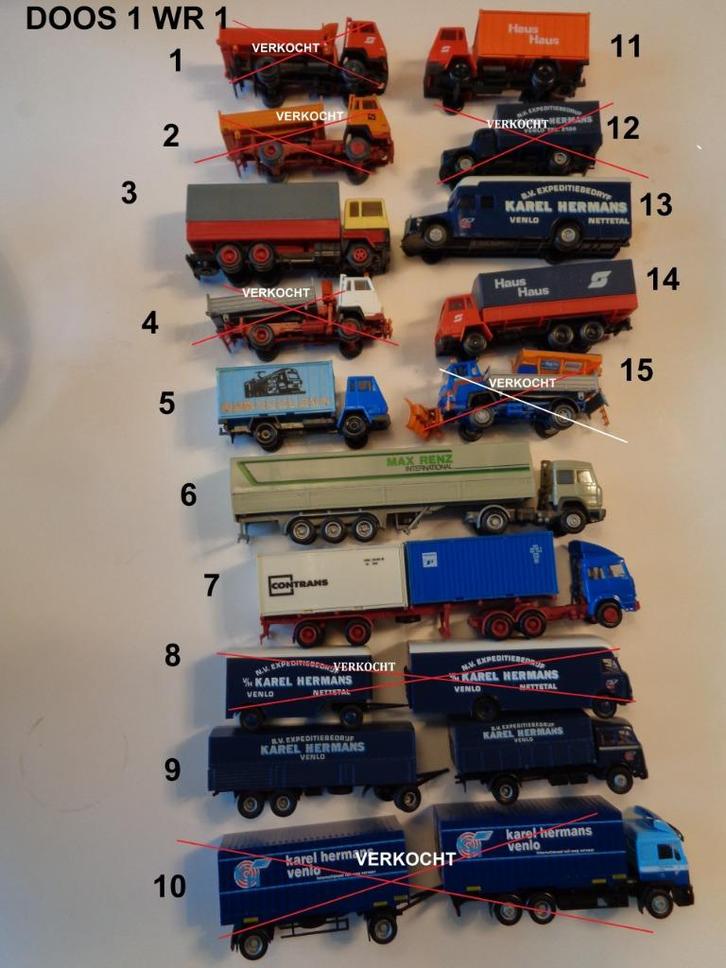 SPECIALE NOVEMBER AANBIEDING 1 OP 87 MODELLEN, Hobby en Vrije tijd, Modelauto's | 1:87, Zo goed als nieuw, Bus of Vrachtwagen