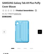Samsung Galaxy Tab A9 Plus Puffy Cover Blauw, Computers en Software, Tablet-hoezen, Ophalen, 11 inch, Nieuw, Galaxy Tab A9 Plus