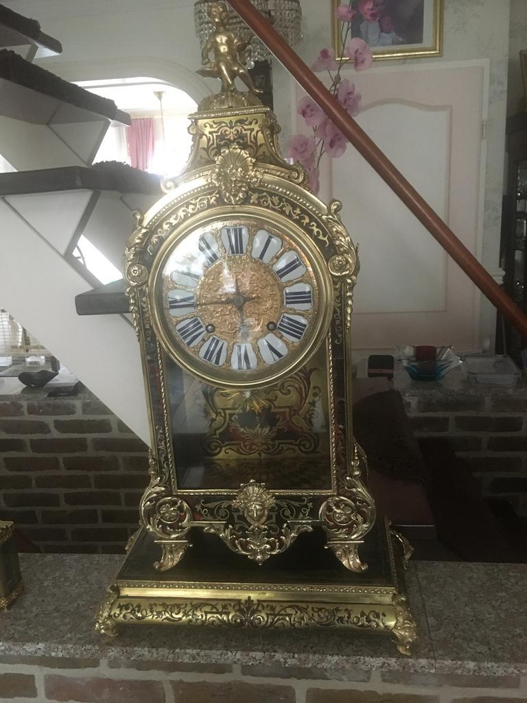 Antieke boulleklok anno 1695, Antiek en Kunst, Antiek | Klokken, Ophalen of Verzenden