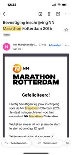 Startbewijs marathon Rotterdam, Tickets en Kaartjes, Eén persoon
