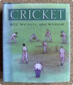 Boekje cricket - Wit, Wickets, and wisdom, Boeken, Sportboeken, Ophalen of Verzenden, Zo goed als nieuw, Balsport