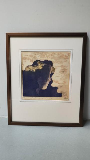 Nicuau - 'Ma belle que j'aime' - Zeefdruk, 1979, kunst  beschikbaar voor biedingen