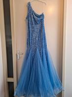 Blauwe Galajurk met Pailletten - Maat M, Maat 42/44 (L), Ophalen of Verzenden, Kleding, Overige thema's