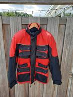 Rood-zwarte motorjas, merk Frank Thomas, waterdicht, maat S, Ophalen, Tweedehands, Jas | textiel, Frank Thomas