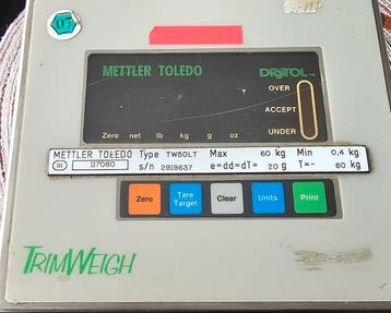METTLER TOLEDO DigiTOL TW50LT Controller beschikbaar voor biedingen