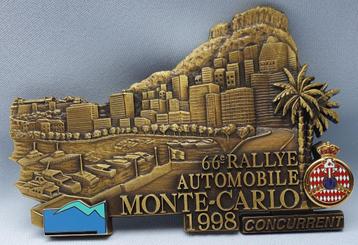 Plaquette  66e Rallye van Monaco Monte Carlo 1998  beschikbaar voor biedingen