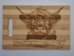 Borrelplank met schotse hooglander., Huis en Inrichting, Woonaccessoires | Wanddecoraties, Ophalen of Verzenden, Nieuw