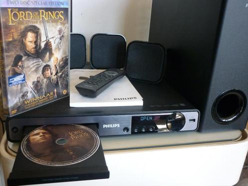 Philips micro stereo set CD DVD USB radio FM, 6 boxen AB etc, Audio, Tv en Foto, Stereo-sets, Zo goed als nieuw, Cd-speler, Dvd-speler