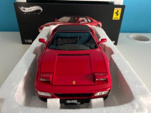 FERRARI 348TS 1:18 HOT WHEELS ELITE, Hobby en Vrije tijd, Modelauto's | 1:18, Zo goed als nieuw, Auto, Hot Wheels, Ophalen of Verzenden
