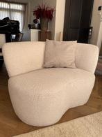 WOOOD fauteuil Stone Bouclé crème, Huis en Inrichting, Ophalen, Zo goed als nieuw, Stof, 125 cm of meer