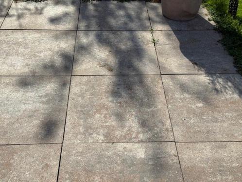 tegels 60 x 60 en stoepranden ca 30m2, Tuin en Terras, Tegels en Klinkers, Zo goed als nieuw, Terrastegels, Beton, 10 m² of meer