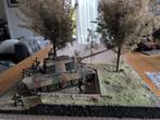 Pretty Jagdtiger Diorama met Soldiers Afmetingen 40 / 27cm, Hobby en Vrije tijd, Modelbouw | Figuren en Diorama's, Ophalen of Verzenden