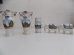 Amsterdam souvenir porselein set vaas spaarpot rariteit, Antiek en Kunst, Curiosa en Brocante, Ophalen of Verzenden