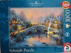 Thomas kinkade wintertafereel 1000 stukjes, Hobby en Vrije tijd, Denksport en Puzzels, Ophalen