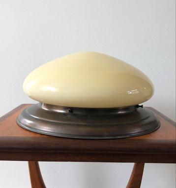 Art Deco halve bol plafondlamp | zacht geel | Ø30 cm beschikbaar voor biedingen