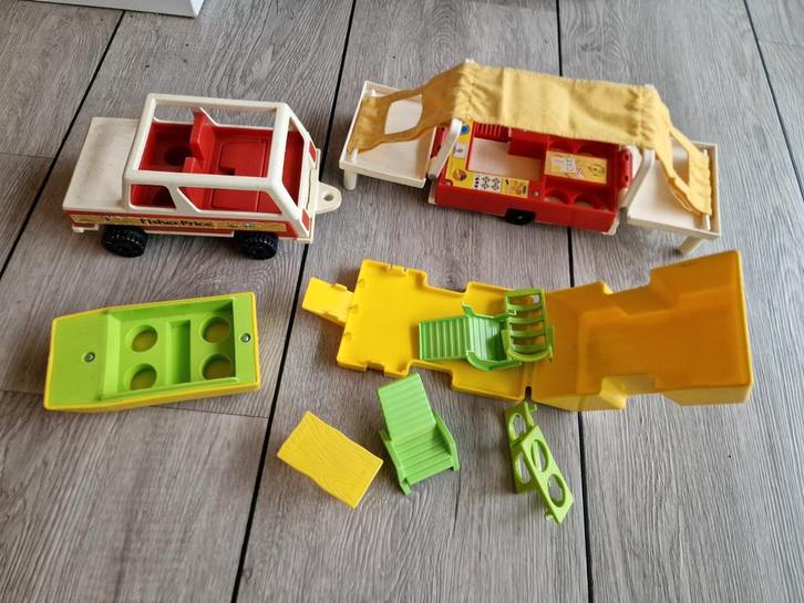 Fisher Price Camper met Accessoires, Kinderen en Baby's, Speelgoed | Overig, Gebruikt, Jongen of Meisje, Ophalen of Verzenden
