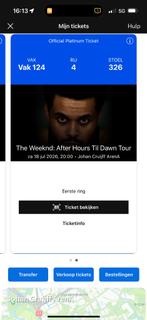 Kaartjes The Weeknd, Eén persoon, Juli