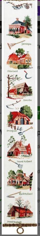 borduurpatroon NEDERLANDS OPENLUCHTMUSEUM ARNHEM boerderijen, Ophalen of Verzenden, Zo goed als nieuw, Handborduren, Patroon
