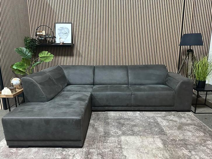 “GRATIS LEVERING” Prachtige kunstlederen hoekbank!, Huis en Inrichting, Banken | Bankstellen, Zo goed als nieuw, Hoekbank, Vierpersoons of meer