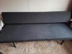 Donkergrijze eenpersoons slaapbank, 190 cm breed, Ophalen, Gebruikt, Eenpersoons, 190 cm of minder