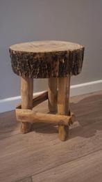 Houten krukje nachtkastje, Huis en Inrichting, Ophalen, Gebruikt, Hout