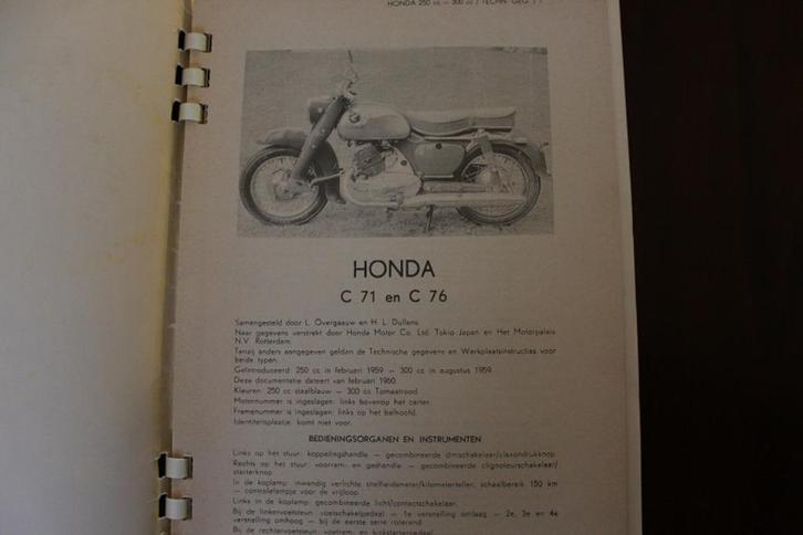 alles over uw motor Honda Dream C72 C77 250cc 300cc  twins, Motoren, Handleidingen en Instructieboekjes, Overige merken, Ophalen of Verzenden