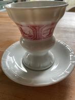 Vintage Kop en Schotel met Rood Decor Rudesheim, Ophalen of Verzenden, Zo goed als nieuw, Overige stijlen, Kop(pen) en/of Schotel(s)