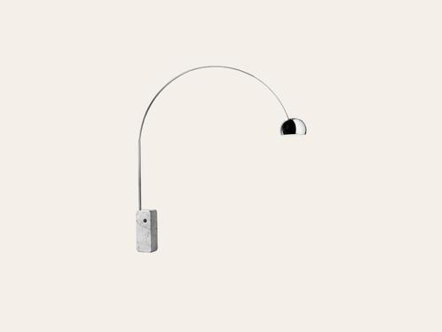 Flos Arco bij TheReSales, Huis en Inrichting, Lampen | Vloerlampen, Zo goed als nieuw, 200 cm of meer, Metaal, Stof, Ophalen