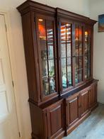 Prachtige Houten Vitrinekast, Ophalen, 200 cm of meer, Zo goed als nieuw, Overige houtsoorten