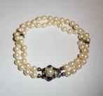 Armband Parels 925 bakslotje, Ophalen of Verzenden, Zo goed als nieuw, Beige, Overige materialen