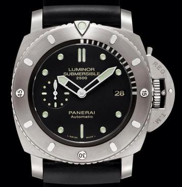 Pam Luminor Submersible limited Edition 47 🟢 Titanio 2500M beschikbaar voor biedingen