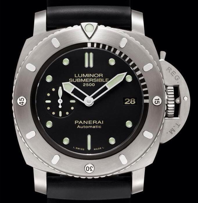 Pam Luminor Submersible limited Edition 47 🟢 Titanio 2500M, Sieraden, Tassen en Uiterlijk, Horloges | Heren, Zo goed als nieuw