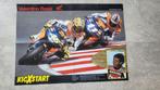 Poster Valentino Rossi, Ophalen of Verzenden, Zo goed als nieuw, Motoren