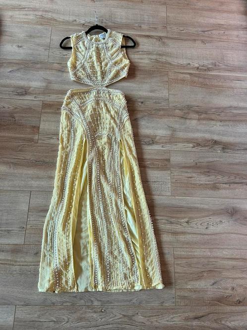 Lichtgele lange jurk, Kleding | Dames, Gelegenheidskleding, Gedragen, Overige typen, Maat 34 (XS) of kleiner, Geel, Ophalen