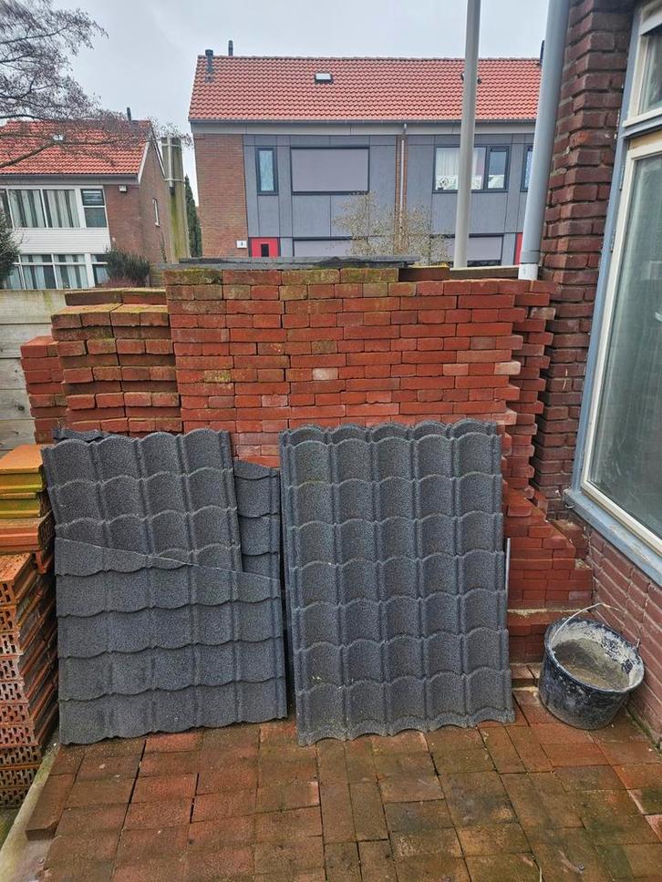 Gratis partij bakstenen - alles in 1x afhalen, Doe-het-zelf en Verbouw, Metselstenen, Gebruikt, Bakstenen, Ophalen