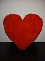Pluche hart kussen rood ca. 25cm, Ophalen of Verzenden, Zo goed als nieuw, Rood, Vierkant