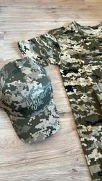 Tactisch Camouflage T-shirt en pet 🧢 – Pixel Camo – Maat 48, Maat 48/50 (M), Nieuw, Ophalen of Verzenden, Info