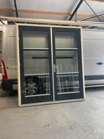 Hardhouten kozijn 57 dikke tuindeuren 210*243, Ophalen, Hout, Deurkozijn