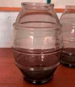 Vintage Vaas schitterende ribbel tonnen vaas copier leerdam., Ophalen of Verzenden