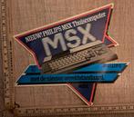 Vintage sticker nieuw Philips MSX thuiscomputer  PC computer, Verzamelen, Ophalen of Verzenden, Zo goed als nieuw