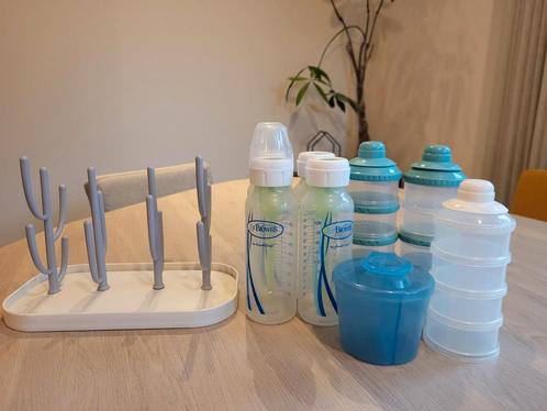 Gratis Dr. Brown's babyflessen en poedercontainers, Kinderen en Baby's, Babyvoeding en Toebehoren, Gebruikt, Overige typen, Ophalen