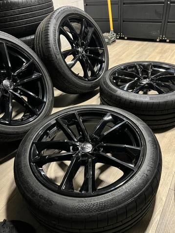Originele Audi 20 inch velgen + Continental zomerbanden beschikbaar voor biedingen