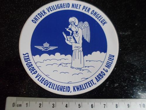sticker stafgroep vliegveiligheid kwaliteit arbo & milieu, Verzamelen, Stickers, Zo goed als nieuw, Bedrijf of Vereniging, Verzenden