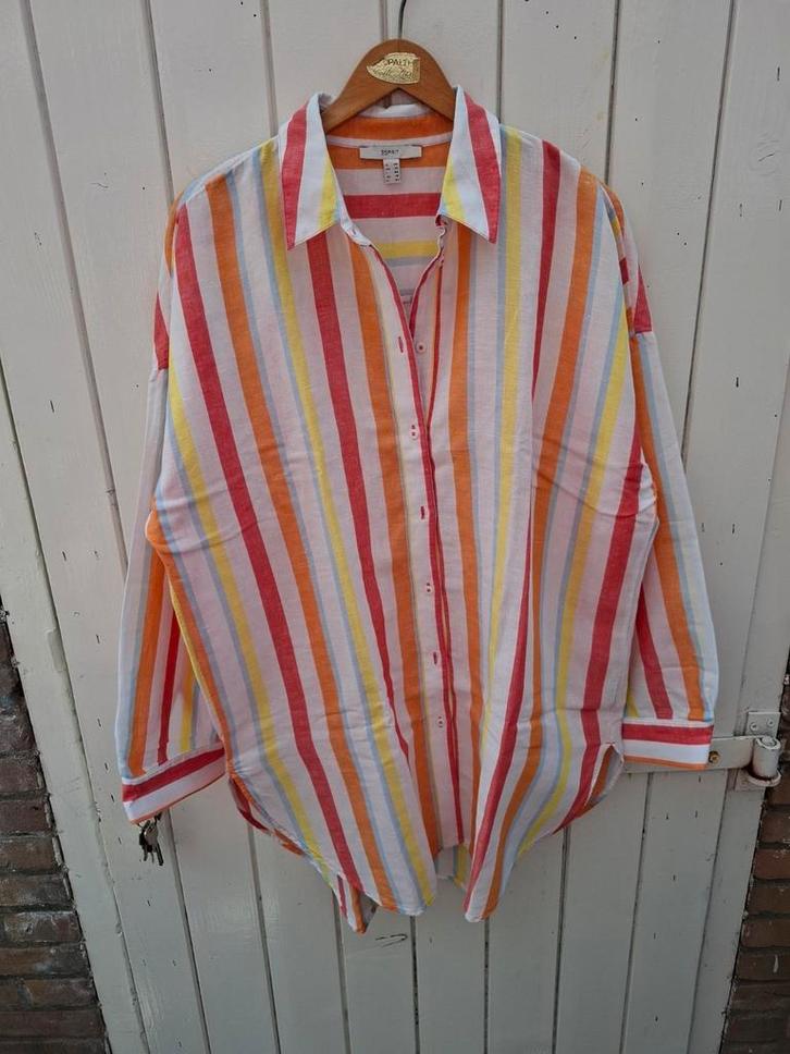 Esprit kleurrijke blouse/tuniek,  mt.40, linnen/katoen,  €25, Kleding | Dames, Blouses en Tunieken, Zo goed als nieuw, Maat 38/40 (M)