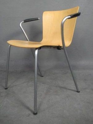 Stoelen VicoDuo van Vico Magistretti (prijs voor 4 stuks), Huis en Inrichting, Stoelen, Gebruikt, Vier, Hout, Metaal, Bruin, Ophalen