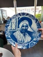 Groot Delfs blauw bord 2 keer, Antiek en Kunst, Ophalen
