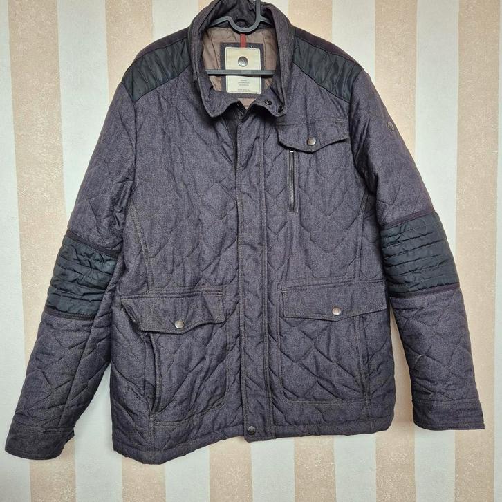 Reset heren winterjas Jas Maat L Blauw, Kleding | Heren, Jassen | Winter, Gedragen, Maat 52/54 (L), Blauw, Ophalen of Verzenden